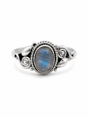 S925 Moonstone Spritz Ring